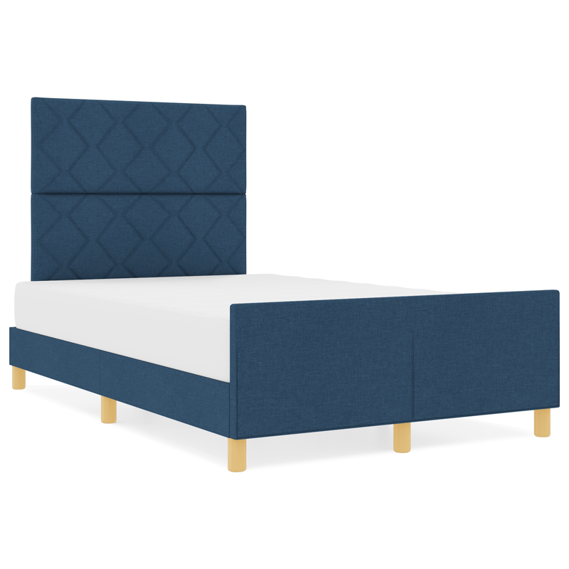 Casa si Gradina - Mobilier - Paturi si accesorii - Paturi - Cadru de pat, albastru, 120x200 cm, textil - Infinity.ro