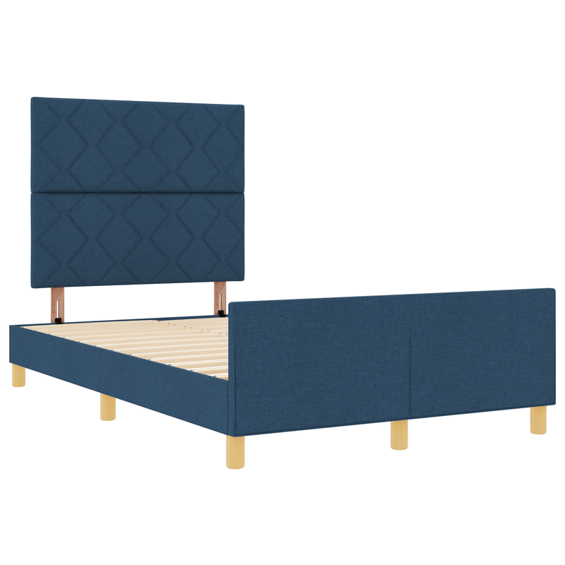 Casa si Gradina - Mobilier - Paturi si accesorii - Paturi - Cadru de pat, albastru, 120x200 cm, textil - Infinity.ro