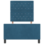 Casa si Gradina - Mobilier - Paturi si accesorii - Paturi - Cadru de pat, albastru inchis, 100x200 cm, catifea - Infinity.ro