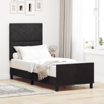 Casa si Gradina - Mobilier - Paturi si accesorii - Paturi - Cadru de pat, negru, 80x200 cm, catifea - Infinity.ro