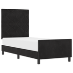 Casa si Gradina - Mobilier - Paturi si accesorii - Paturi - Cadru de pat, negru, 80x200 cm, catifea - Infinity.ro