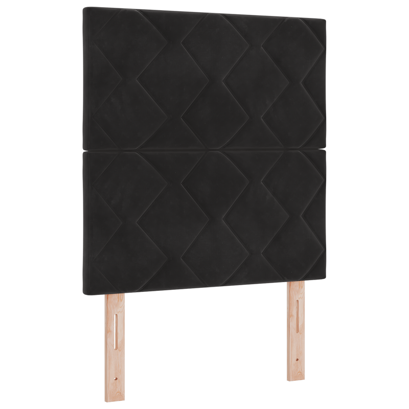 Casa si Gradina - Mobilier - Paturi si accesorii - Paturi - Cadru de pat, negru, 80x200 cm, catifea - Infinity.ro