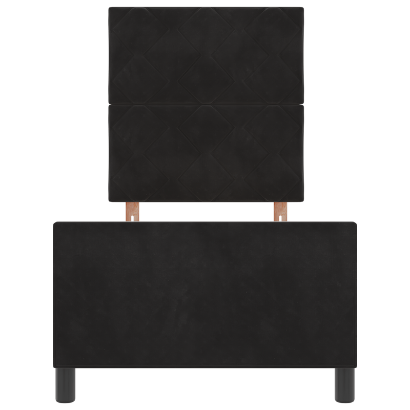 Casa si Gradina - Mobilier - Paturi si accesorii - Paturi - Cadru de pat, negru, 80x200 cm, catifea - Infinity.ro