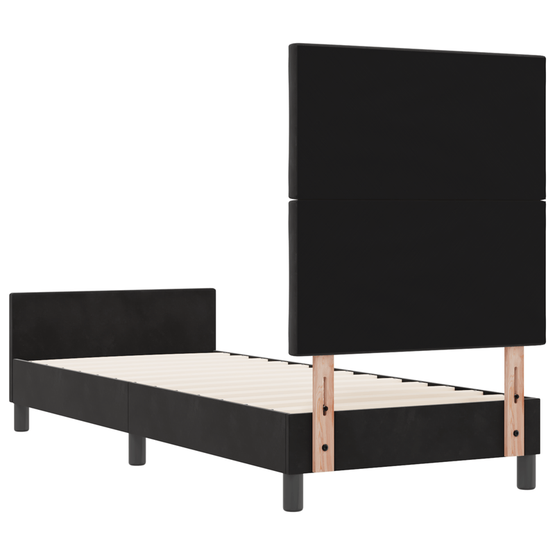 Casa si Gradina - Mobilier - Paturi si accesorii - Paturi - Cadru de pat, negru, 80x200 cm, catifea - Infinity.ro