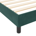 Casa si Gradina - Mobilier - Paturi si accesorii - Paturi - Cadru de pat, verde inchis, 120x190 cm, catifea - Infinity.ro