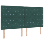 Casa si Gradina - Mobilier - Paturi si accesorii - Paturi - Cadru de pat, verde inchis, 180x200 cm, catifea - Infinity.ro