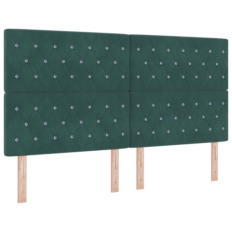 Casa si Gradina - Mobilier - Paturi si accesorii - Paturi - Cadru de pat, verde inchis, 180x200 cm, catifea - Infinity.ro