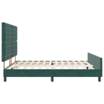 Casa si Gradina - Mobilier - Paturi si accesorii - Paturi - Cadru de pat, verde inchis, 180x200 cm, catifea - Infinity.ro