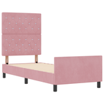 Casa si Gradina - Mobilier - Paturi si accesorii - Paturi - Cadru de pat, roz, 80x200 cm, catifea - Infinity.ro