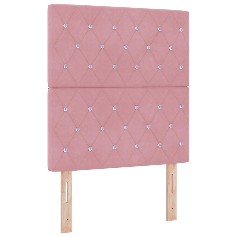 Casa si Gradina - Mobilier - Paturi si accesorii - Paturi - Cadru de pat, roz, 80x200 cm, catifea - Infinity.ro