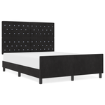 Casa si Gradina - Mobilier - Paturi si accesorii - Paturi - Cadru de pat, negru, 140x200 cm, catifea - Infinity.ro