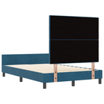 Casa si Gradina - Mobilier - Paturi si accesorii - Paturi - Cadru de pat, albastru inchis, 120x190 cm, catifea - Infinity.ro