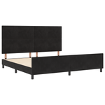 Casa si Gradina - Mobilier - Paturi si accesorii - Paturi - Cadru de pat, negru, 200x200 cm, catifea - Infinity.ro
