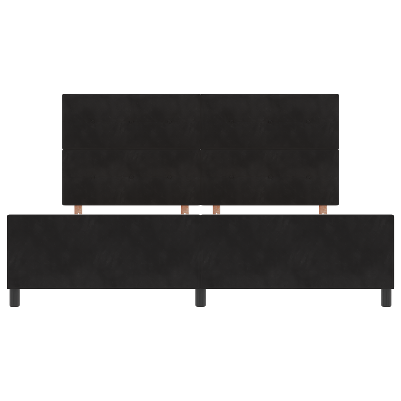Casa si Gradina - Mobilier - Paturi si accesorii - Paturi - Cadru de pat, negru, 200x200 cm, catifea - Infinity.ro