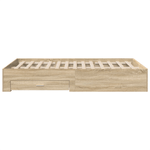 Casa si Gradina - Mobilier - Paturi si accesorii - Paturi - Cadru de pat Sonoma Oak 140x200 cm Lemn ingineresc - Infinity.ro