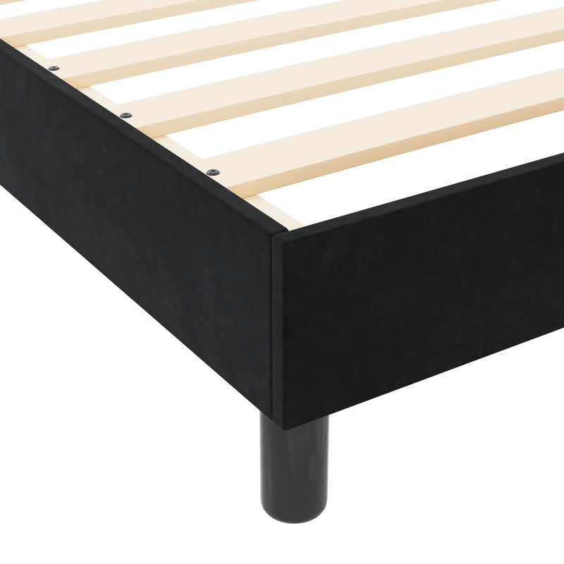 Casa si Gradina - Mobilier - Paturi si accesorii - Paturi - Cadru de pat, negru, 200x200 cm, catifea - Infinity.ro