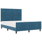 Casa si Gradina - Mobilier - Paturi si accesorii - Paturi - Cadru de pat, albastru inchis, 140x200 cm, catifea - Infinity.ro