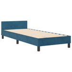 Casa si Gradina - Mobilier - Paturi si accesorii - Paturi - Cadru de pat, albastru inchis, 80x200 cm, catifea - Infinity.ro