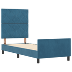Casa si Gradina - Mobilier - Paturi si accesorii - Paturi - Cadru de pat, albastru inchis, 80x200 cm, catifea - Infinity.ro