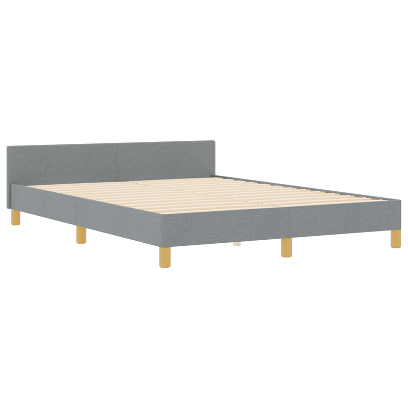 Casa si Gradina - Mobilier - Paturi si accesorii - Paturi - Cadru de pat, gri deschis, 140x200 cm, textil - Infinity.ro
