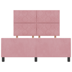 Casa si Gradina - Mobilier - Paturi si accesorii - Paturi - Cadru de pat, roz, 140x190 cm, catifea - Infinity.ro