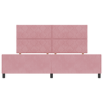 Casa si Gradina - Mobilier - Paturi si accesorii - Paturi - Cadru de pat, roz, 200x200 cm, catifea - Infinity.ro