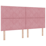Casa si Gradina - Mobilier - Paturi si accesorii - Paturi - Cadru de pat, roz, 180x200 cm, catifea - Infinity.ro