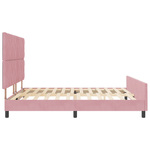 Casa si Gradina - Mobilier - Paturi si accesorii - Paturi - Cadru de pat, roz, 180x200 cm, catifea - Infinity.ro