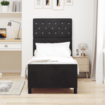 Casa si Gradina - Mobilier - Paturi si accesorii - Paturi - Cadru de pat, negru, 80x200 cm, catifea - Infinity.ro