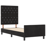 Casa si Gradina - Mobilier - Paturi si accesorii - Paturi - Cadru de pat, negru, 80x200 cm, catifea - Infinity.ro