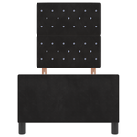 Casa si Gradina - Mobilier - Paturi si accesorii - Paturi - Cadru de pat, negru, 80x200 cm, catifea - Infinity.ro