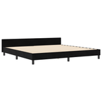Casa si Gradina - Mobilier - Paturi si accesorii - Paturi - Cadru de pat, negru, 200x200 cm, catifea - Infinity.ro
