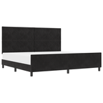 Casa si Gradina - Mobilier - Paturi si accesorii - Paturi - Cadru de pat, negru, 200x200 cm, catifea - Infinity.ro