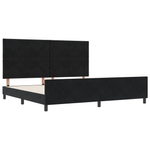 Casa si Gradina - Mobilier - Paturi si accesorii - Paturi - Cadru de pat, negru, 200x200 cm, catifea - Infinity.ro