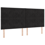 Casa si Gradina - Mobilier - Paturi si accesorii - Paturi - Cadru de pat, negru, 200x200 cm, catifea - Infinity.ro