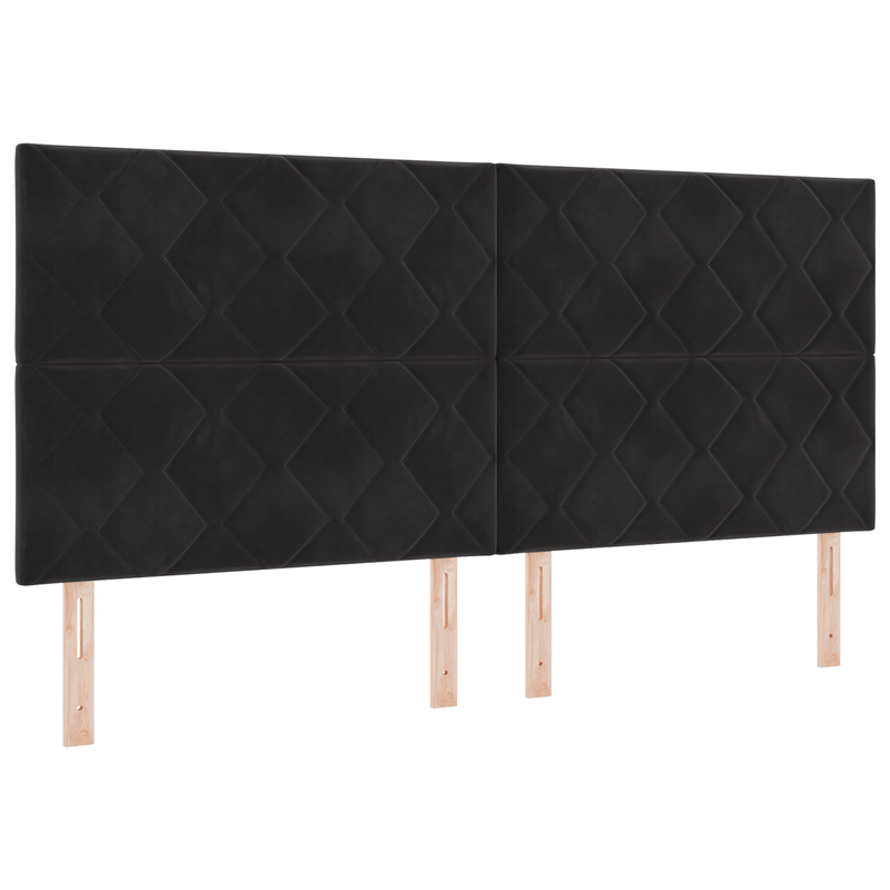 Casa si Gradina - Mobilier - Paturi si accesorii - Paturi - Cadru de pat, negru, 200x200 cm, catifea - Infinity.ro