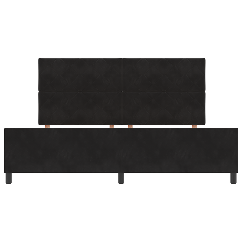 Casa si Gradina - Mobilier - Paturi si accesorii - Paturi - Cadru de pat, negru, 200x200 cm, catifea - Infinity.ro