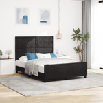 Casa si Gradina - Mobilier - Paturi si accesorii - Paturi - Cadru de pat, negru, 160x200 cm, catifea - Infinity.ro