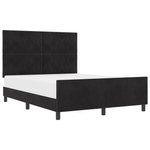 Casa si Gradina - Mobilier - Paturi si accesorii - Paturi - Cadru de pat, negru, 160x200 cm, catifea - Infinity.ro