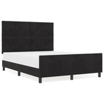 Casa si Gradina - Mobilier - Paturi si accesorii - Paturi - Cadru de pat, negru, 160x200 cm, catifea - Infinity.ro