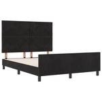 Casa si Gradina - Mobilier - Paturi si accesorii - Paturi - Cadru de pat, negru, 160x200 cm, catifea - Infinity.ro