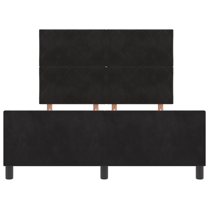 Casa si Gradina - Mobilier - Paturi si accesorii - Paturi - Cadru de pat, negru, 160x200 cm, catifea - Infinity.ro
