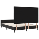 Casa si Gradina - Mobilier - Paturi si accesorii - Paturi - Cadru de pat, negru, 160x200 cm, catifea - Infinity.ro