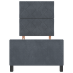 Casa si Gradina - Mobilier - Paturi si accesorii - Paturi - Cadru de pat, gri inchis, 80x200 cm, catifea - Infinity.ro