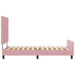 Casa si Gradina - Mobilier - Paturi si accesorii - Paturi - Cadru de pat, roz, 90x200 cm, catifea - Infinity.ro