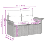 Casa si Gradina - Gradina si terasa - Mobilier exterior - Canapele si fotolii gradina - Set de Canapea din 6 Piese pentru Gradina cu Cushion Gri Deschis Poliratan - Infinity.ro