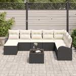Casa si Gradina - Gradina si terasa - Mobilier exterior - Canapele si fotolii gradina - Set de canapea de gradina cu 8 piese, cu perne, din rattan poli maro - Infinity.ro