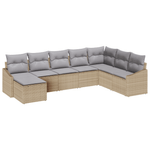 Casa si Gradina - Gradina si terasa - Mobilier exterior - Canapele si fotolii gradina - Set de canapea pentru gradina cu perne Bej Ratan sintetic - Infinity.ro