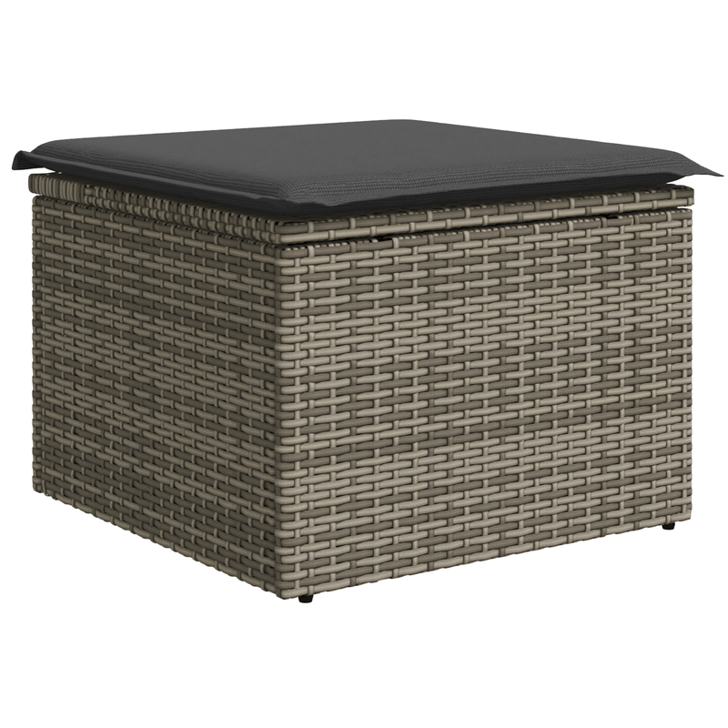 Casa si Gradina - Gradina si terasa - Mobilier exterior - Canapele si fotolii gradina - Set canapea gradina  cu 8 piese si perne gri din ratan - Infinity.ro