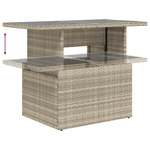 Casa si Gradina - Gradina si terasa - Mobilier exterior - Canapele si fotolii gradina - Set 9 Piese Gradina cu Perne Gri Deschis din Ratan Polipropilenic - Infinity.ro